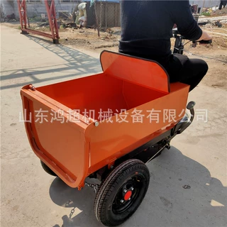 电动矿用三轮车 砂石物料运输车骑行工程车