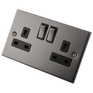 Ӣ�˺���pλ�p�O���� 2 GANG 13A DOUBLE POLE SWITCHED SOCKET
