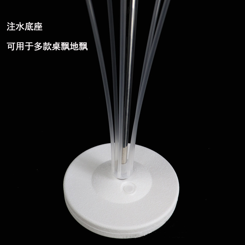 Inyección de agua arco varilla de cristal columna Base globo plomo traje boda suministros en stock al por mayor