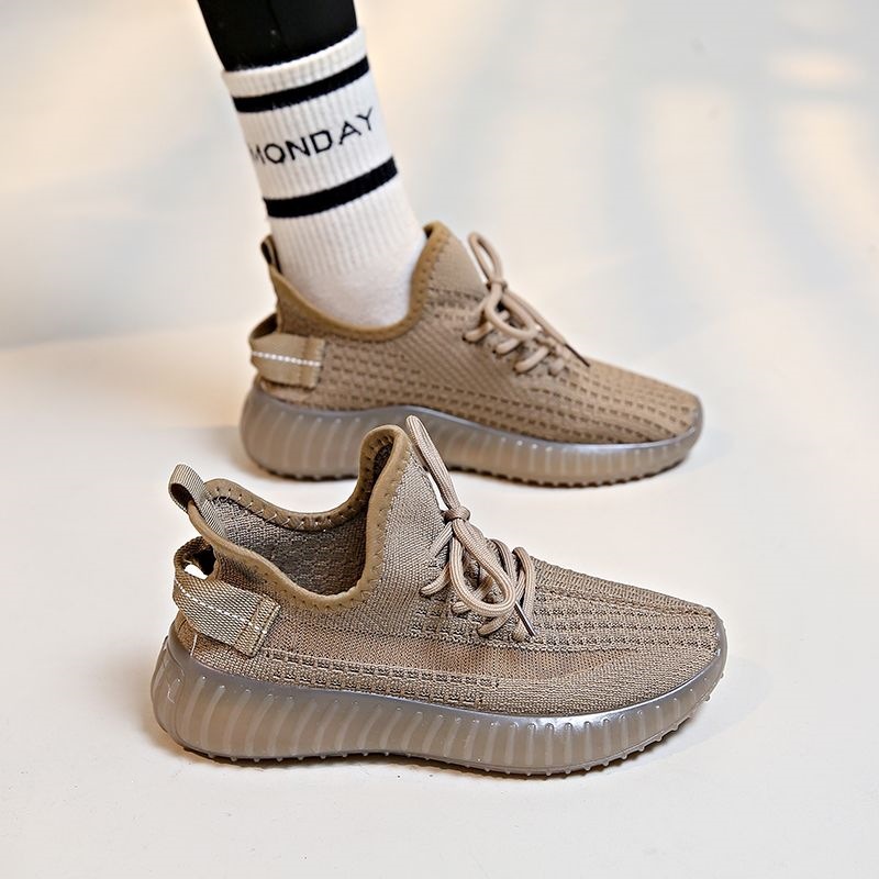Tenis de Correr de Malla para Mujer, Poliéster y Caucho, Transpirable y Desodorante, para Primavera y Verano image 4