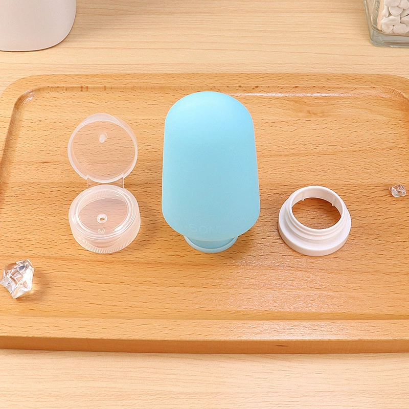 Silicone bottle for traveling, handheld lotion, storage system, hermetic container, fall protection