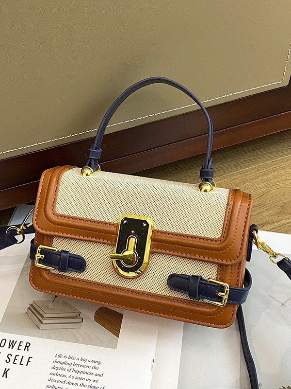 Bolso de mochila para mujeres 2025 nueva tendencia de llegada transfronteriza al por mayor color contrastante ocio versátil bolsa de mano de viaje