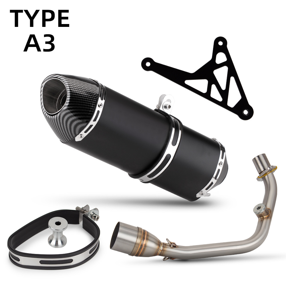 Motorcycle Exhaust Pipe Modification Vespa Sprint 150 Stainless Steel Front Section R77 Large Square 14-24