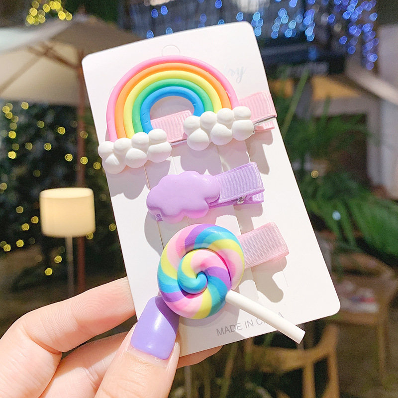 Clip de verano Corea del Sur lindo traje roto horquilla Accesorios para el cabello para niños