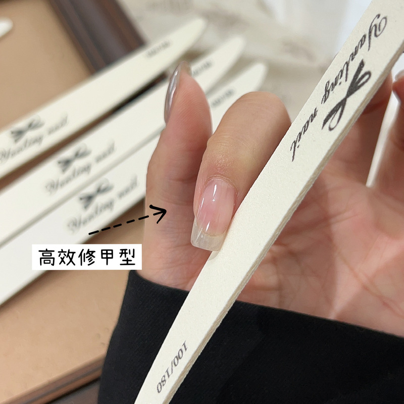 Nail Art Ultra-Thin Polishing Strip Curved Manicure Rub Strip Tough Ultra-Thin Sponge Shaping Strip Nail Salon Special Shaping Strip