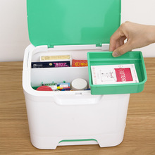 IMOTANI进口家用医药箱家庭急救药箱塑料药品分格收纳箱医疗箱
