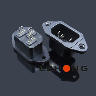 De-14-H Three-Core 180 ° Safety Ac Socket/Power Socket/Product Socket/Ac Female Socket/Apppliance Socket.