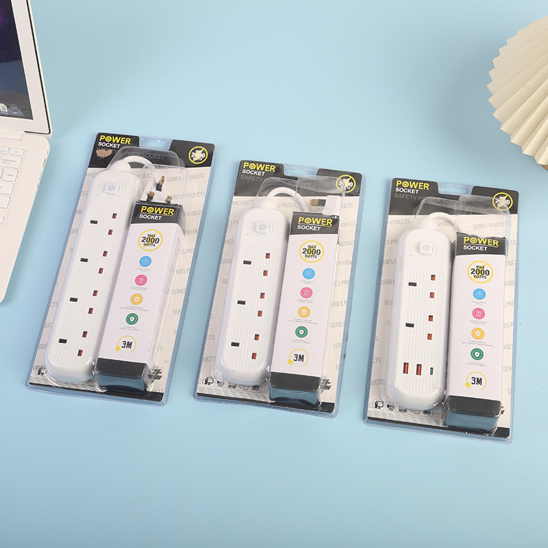 Seguridad doméstica enchufe protector de seguridad eléctrica doméstica tarjeta de succión de doble arma 4 12 agujeros carcasa blanca