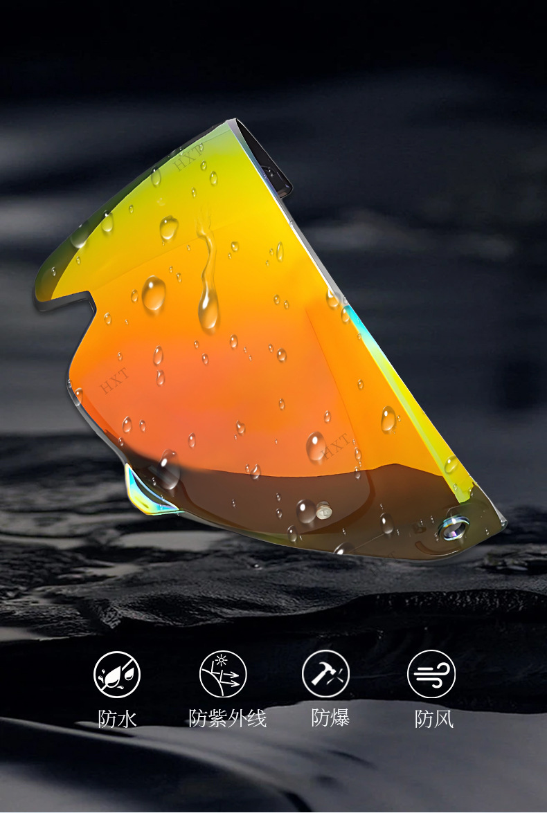 Helmet Lenses Are Compatible with Ruroc Atlas3.04.0, Windproof, Sandproof, Waterproof, and Color-Changing, Suitable for Day and Night Use, Helmet Accessories