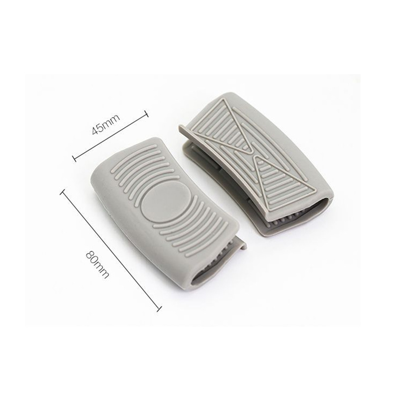 Factory silicone heat-resistant pot handle cover set 9-piece set sharp corner round corner pot ear cover integrated pot scraper 