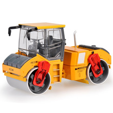 凯迪威1：35双钢轮合金压路机金属工程车模型儿童玩具摆一件代发
