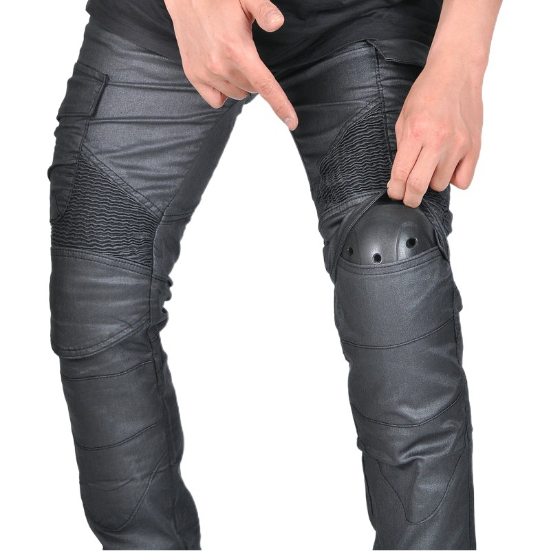 VOLERO woradium Gong motocicleta jeans hombres recubiertos vintage motocicleta pantalones multi-bolsa de herramientas casuales pantalones de montar