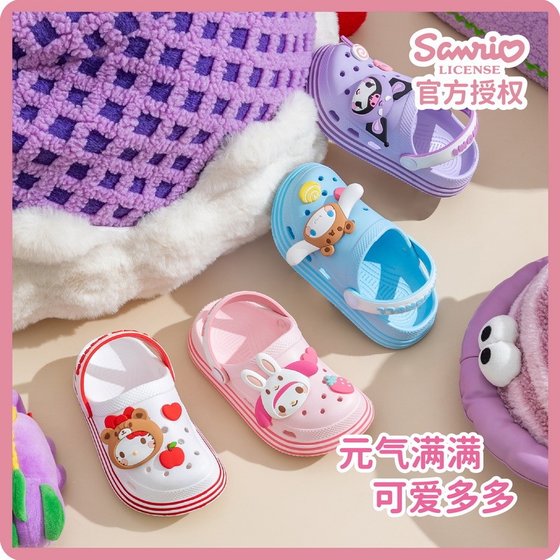 [Clearance] Sanrio Cave Shoes Women's Girls Outdoor Beach Baotou Adult Children