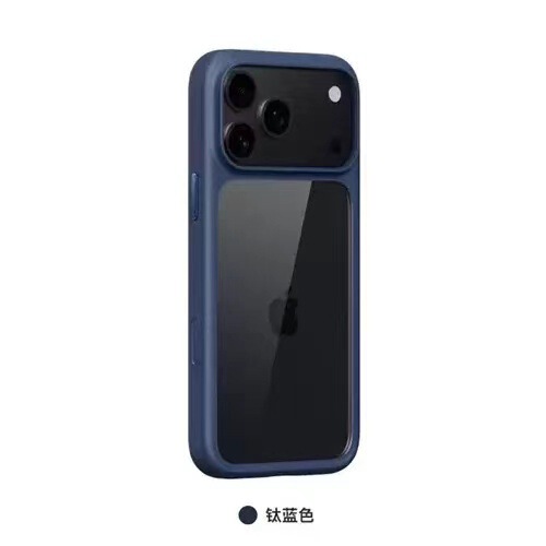 适用iPhone17air自带AI拍照按键手机壳苹果17promax透明橙磁吸壳|undefined
