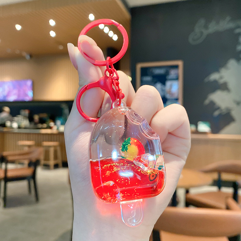 Cartoon Dream Bear Girl Keychain leche rosa muñeca adorable bolso de pareja colgante pequeño regalo al por mayor