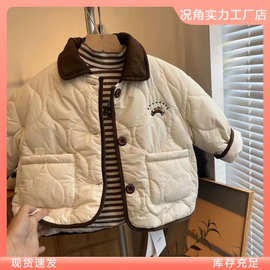 儿童棉服外套韩版休闲新款宝宝洋气男女儿童保暖棉服棉衣冬季潮流