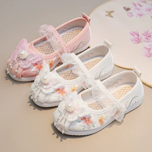Ханьфу, детские пекинские тканевые тапочки в китайском стиле, китайский стиль