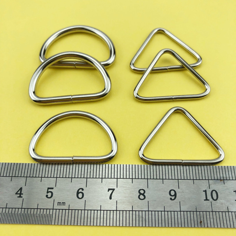 Metal Backpack Buckle, Bag Adjustment Buckle, Round Buckle, Hardware Accessories, School Bag D-Shaped Buckle, Fastener, Ring, Circular Ring