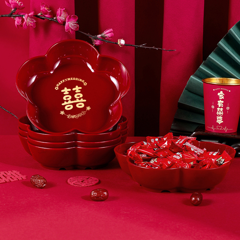 ✅Wedding red fruit plate