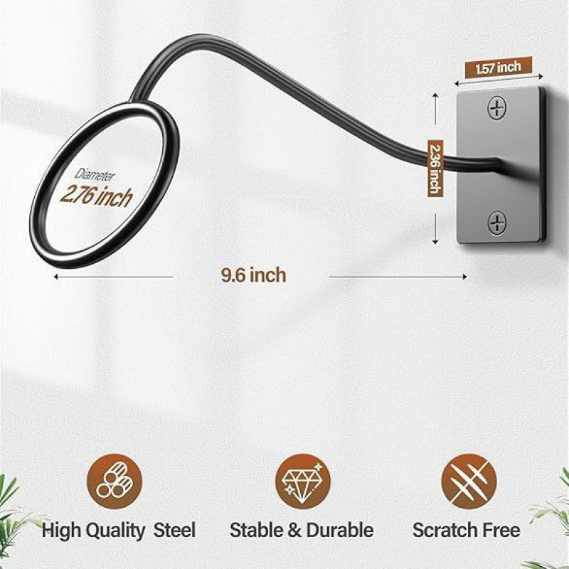 Cross-border Amazon temu iron art coat rack wall-mounted metal black painted display stand wholesale