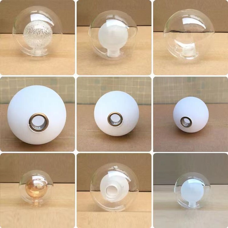 G9G4 double-layer hollow milk white transparent ball glass ceiling lamp lampshade diameter 2cm glass cover