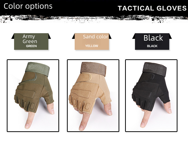 Tactical gloves Tactical half-finger full finger plus fleece gloves sports outdoor men's and women's cycling fitness gloves_maomaolike.com