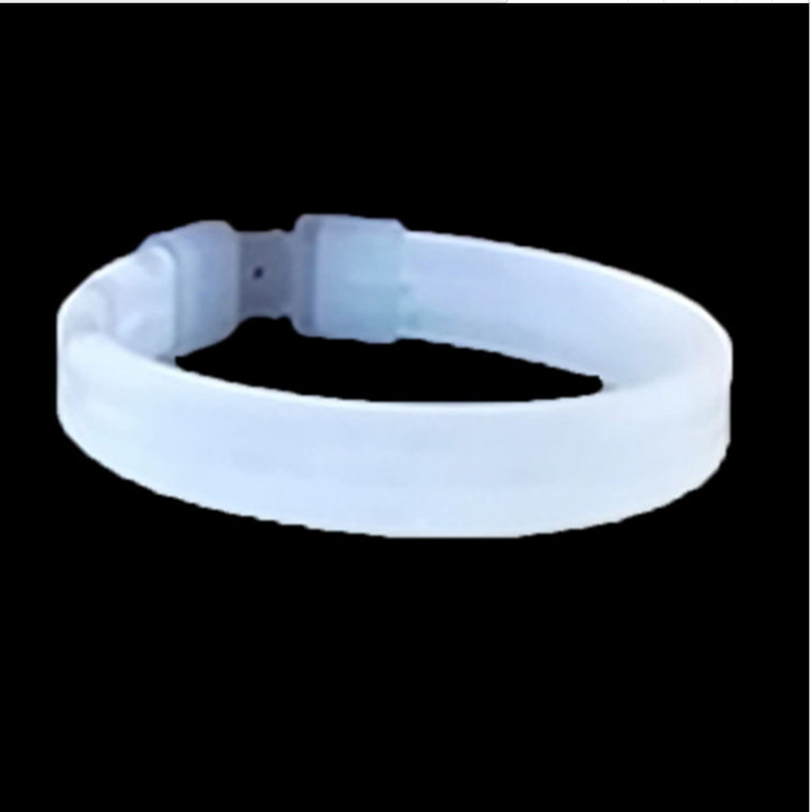 En stock al por mayor triple pulsera fluorescente bola partido desechable líquido triple fluorescente pulsera imprimible LOGO