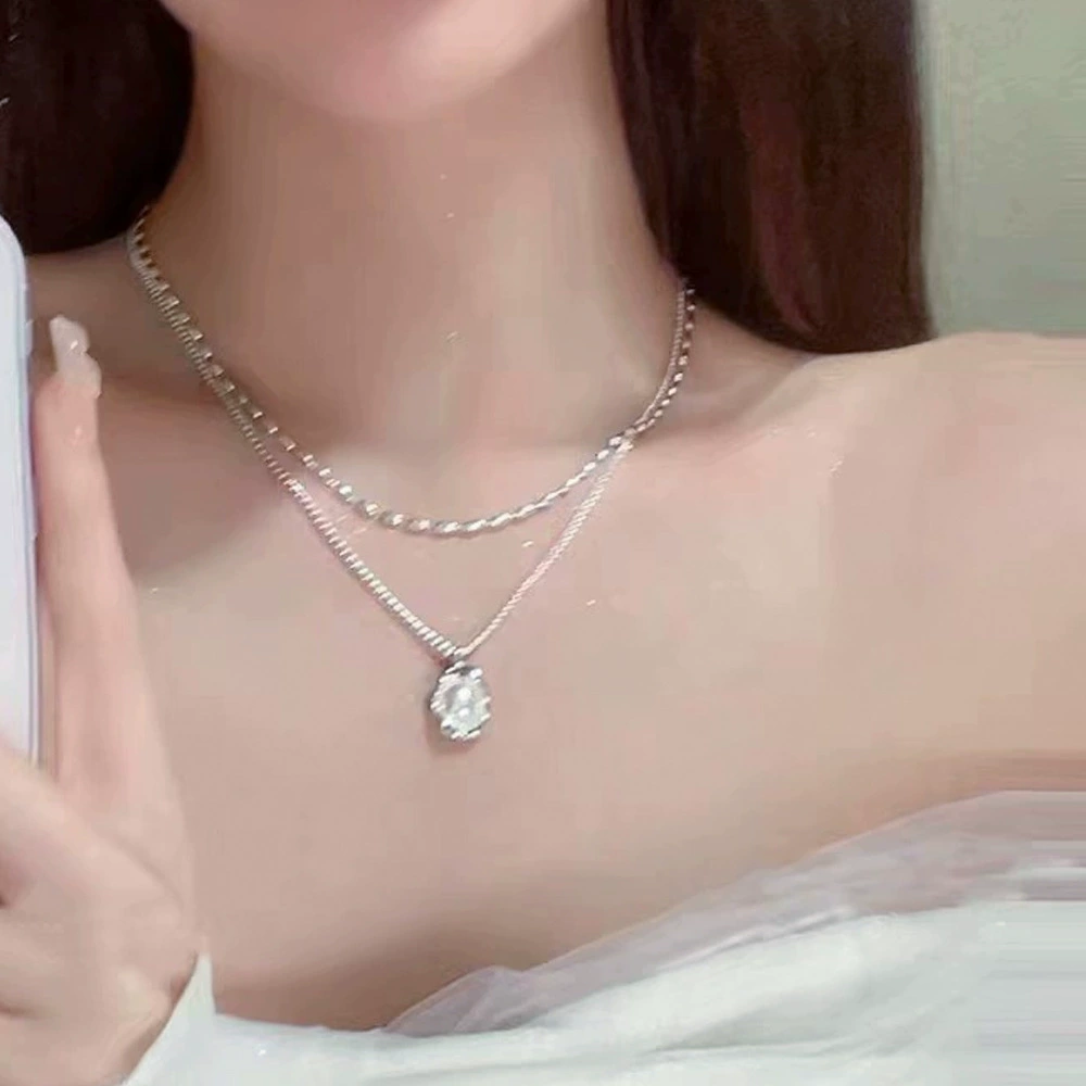 Французские дикие нерегулярные жемчужные двойные ожерелья модные пригородные ключицы высокого уровня темпераментные ключицы дамы