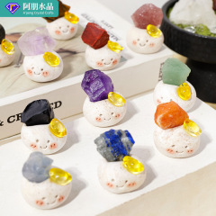 天然水晶小豆丁置物DIY水晶原石かわいい小置物ステーション募集