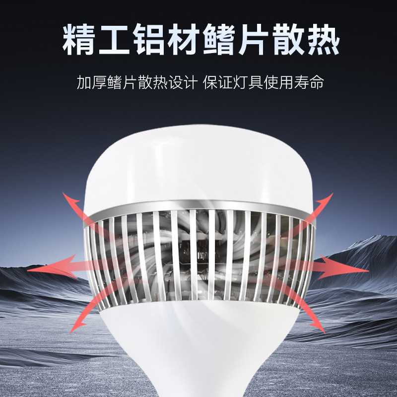 LED superbrillante de alta potencia lámpara de ahorro de energía e27 bombilla de tornillo amplio voltaje personalizado fábrica de almacenamiento iluminación lámpara de aluminio