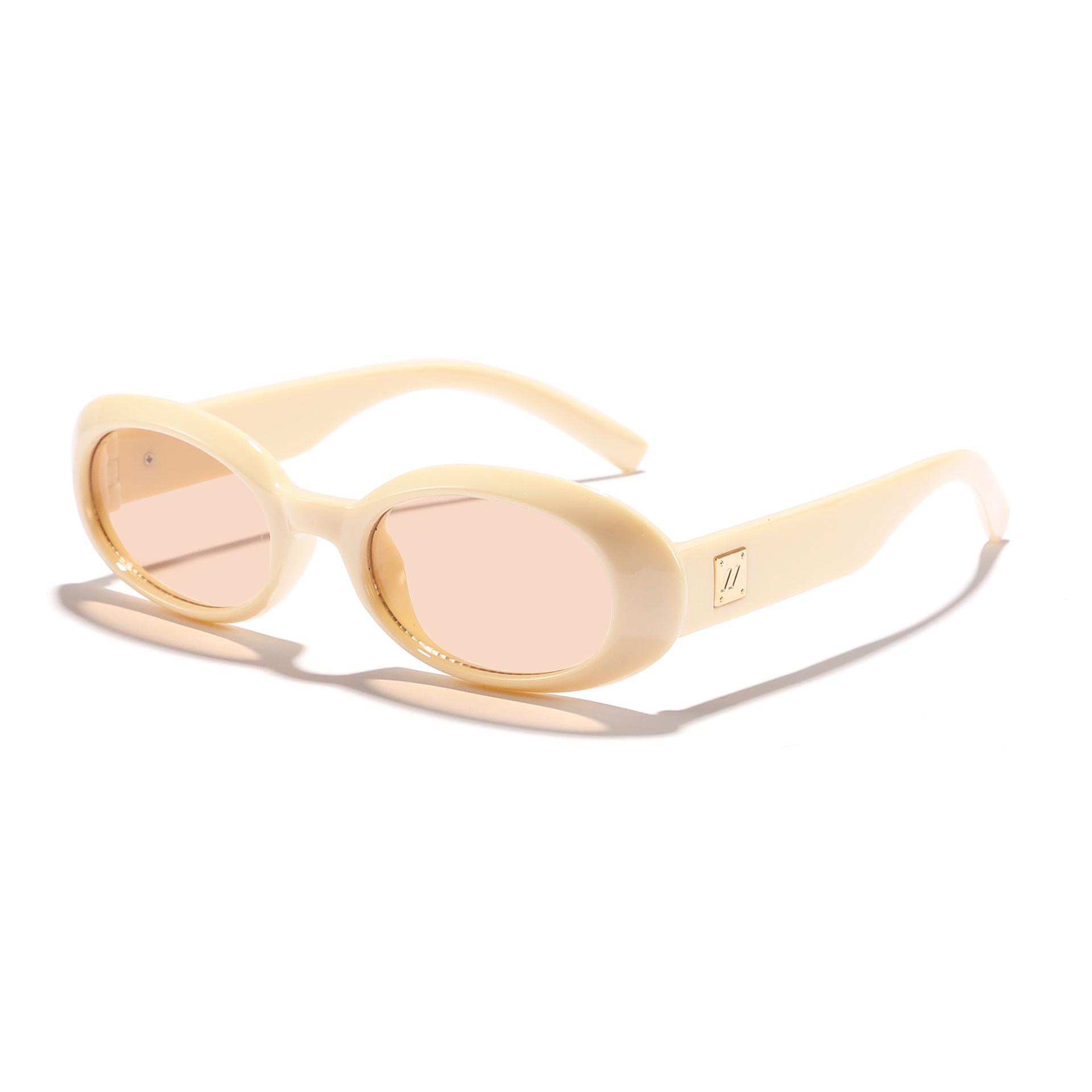 Gafas de sol ovaladas retro de moda europea y americana 2025 nuevas gafas de sol de protección solar de alta gama Sunglass