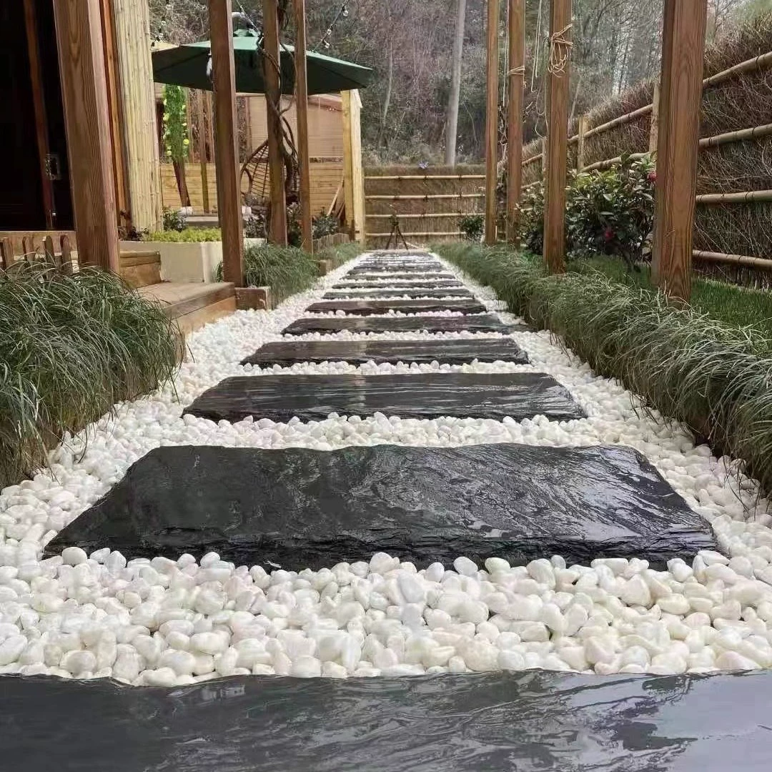 Голубой камень ступенчатый двор ступенчатый камень неправильный Тинбу каменный сад мощение круглый сад газон ступеньки