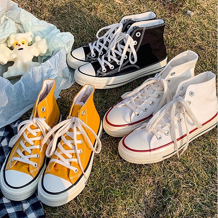 Meiqi Converse 1970s Canvas Shoes for Men and Women Spring and Summer Putian High Version Low Top Classic Black Casual Shoes