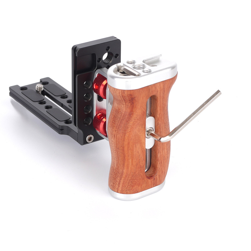 Zhongjie Fittest Upgraded Version Side Handle L-Plate Set Dslr Side Handle Camera Cage Side Handle Arca