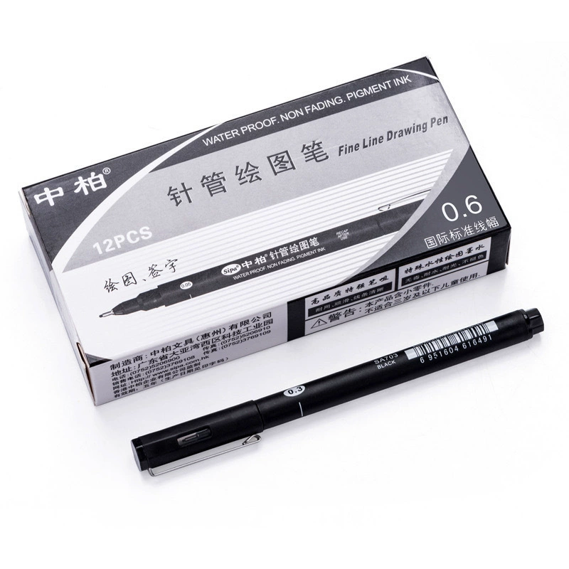 Синельная ручка Fineliner Sipa, водостойкие линеры с игольчатым кончиком для комиксов, 0,05–1,2 мм, одиночные или наборы по 8/10 шт