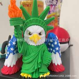 跨境新品创意可爱鸭子树脂摆件家居装饰品雕像摆件礼物树脂工艺品