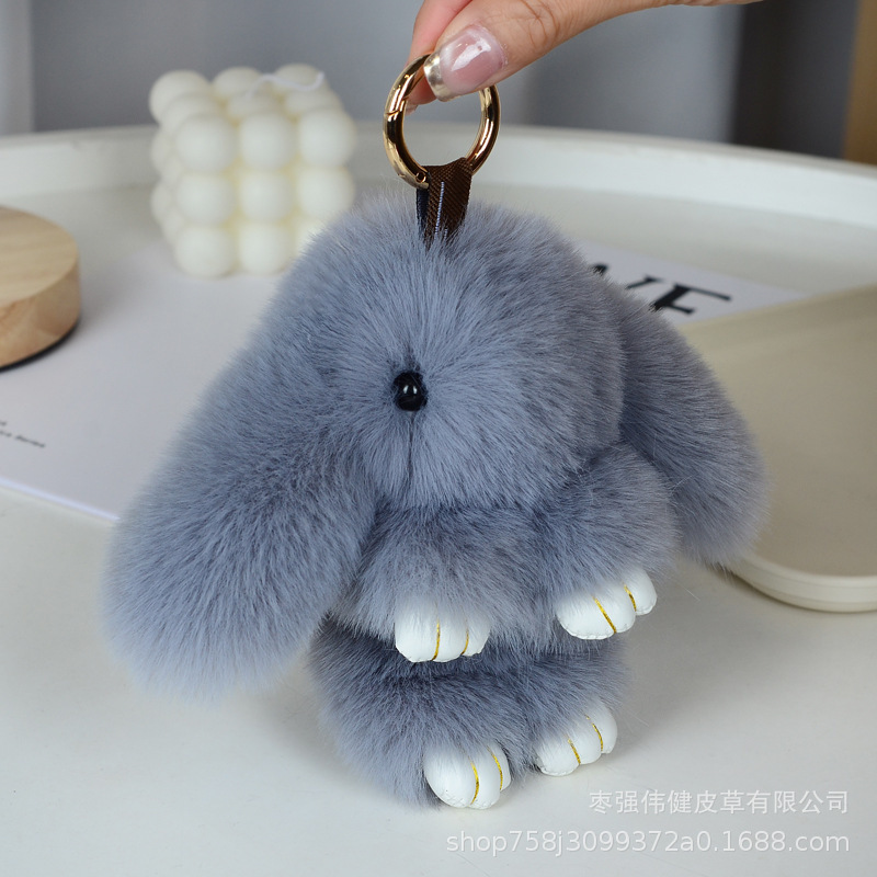 Imitation Rex Rabbit Fur Stuffed Rabbit Pendant Rabbit Bag Pendant Cute Rabbit Pendant Stuffed Dead Rabbit Pendant