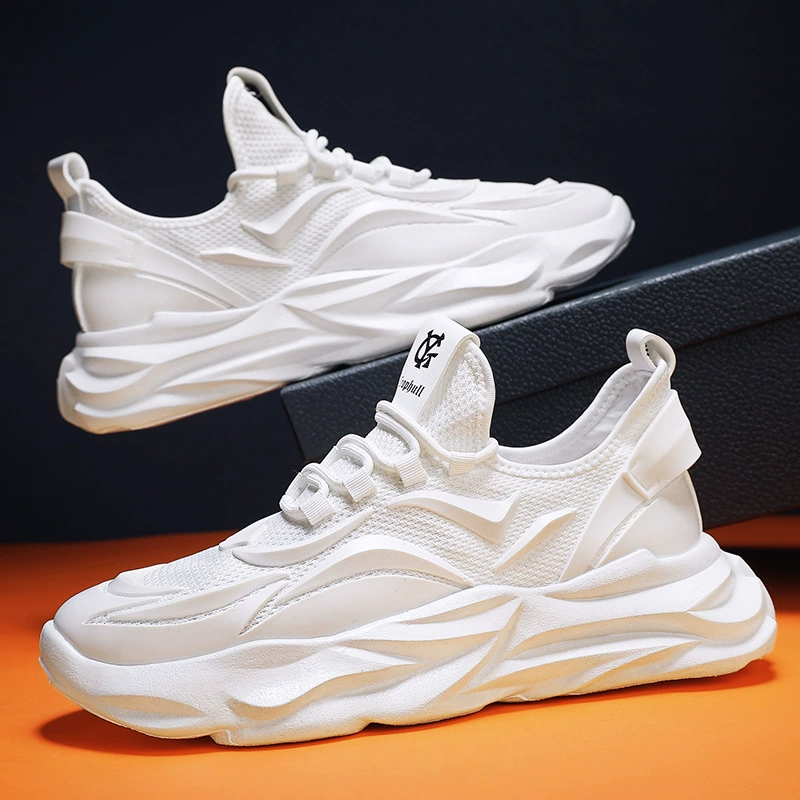 Чистый цвет минималистской приливной обуви мужская спортивная обувь для бега