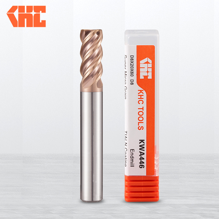 4刃不等刃钨钢平底铣刀高温合金钛合金难加工材料涂层刀具雕刻