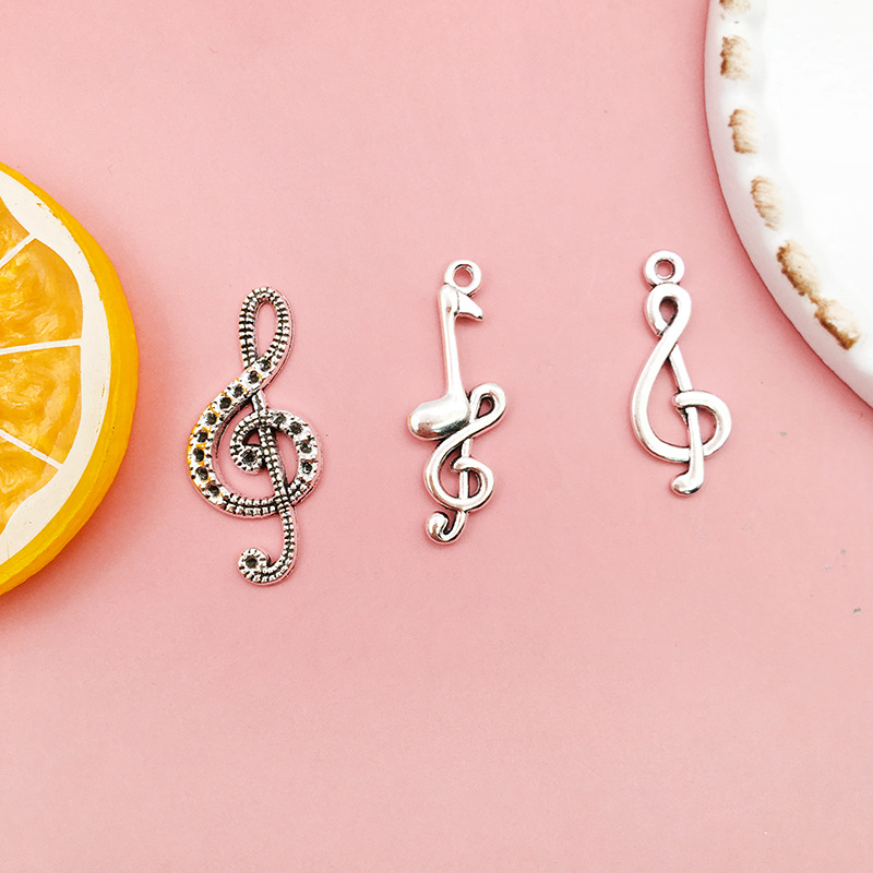 Bricolaje accesorios de la joyeria 1 nota colgante pendientes pulsera hecho a mano joyería collar material decorativo colgante