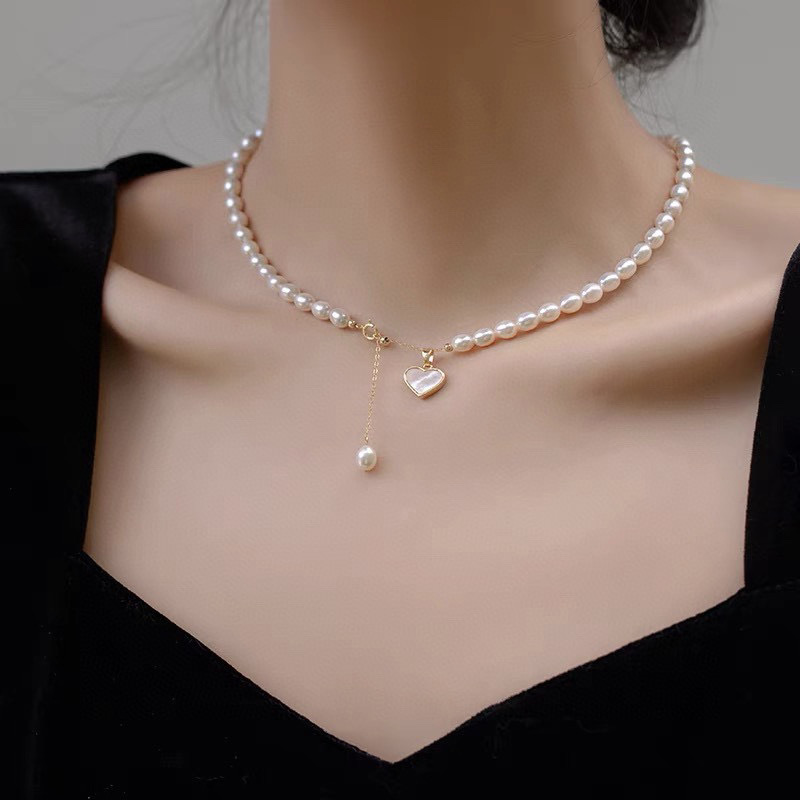 Luxury Pearl Necklace With Magnetic Clasp For Women Choker_voghion.com