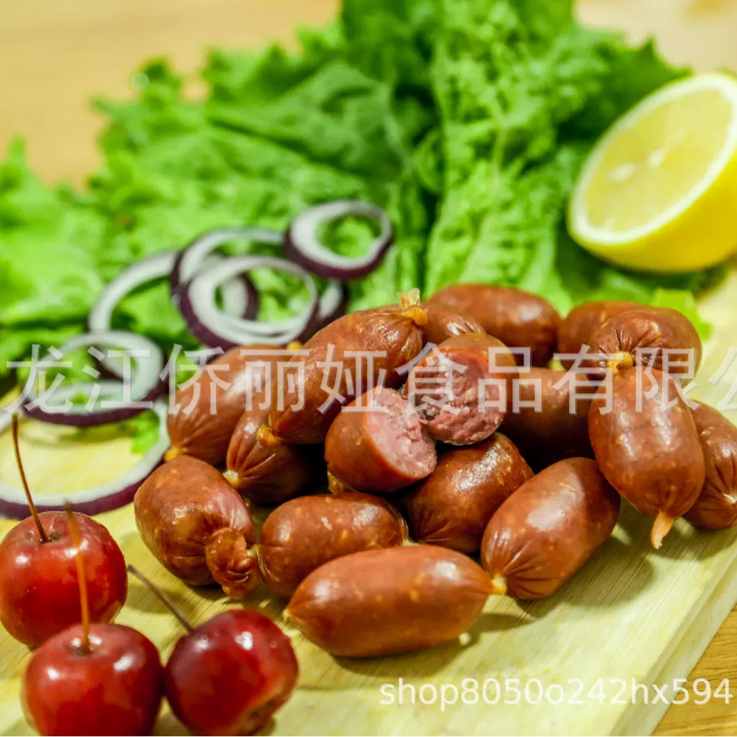侨丽娅侨枣肠俄式风味肉类零食熟食脆皮肉枣肠商用烤肠脆皮香肠