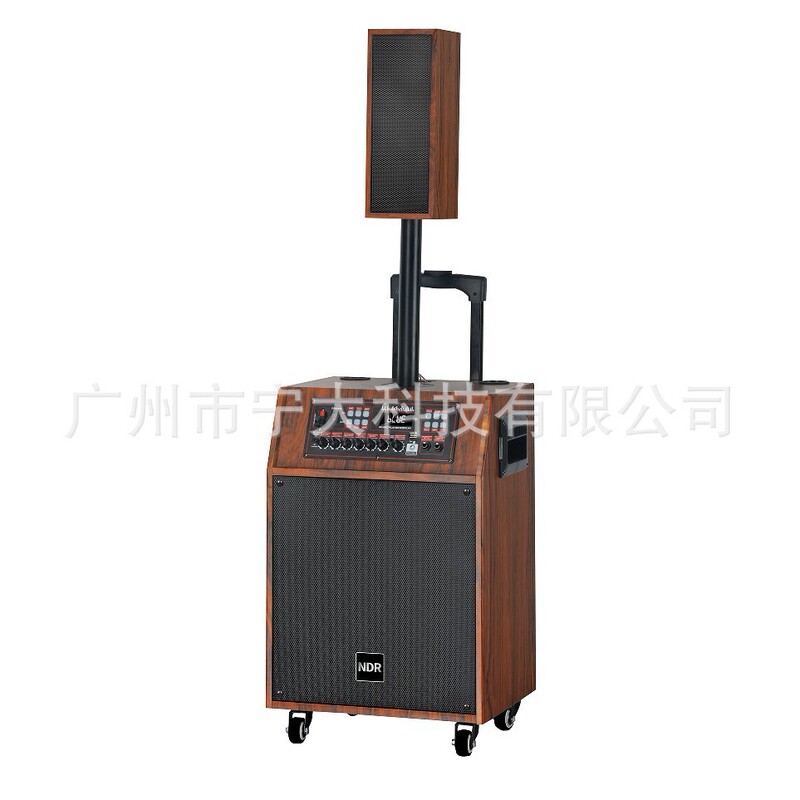 Ndr-Q808 Ningda Audio Huadu Factory Wholesale Trolley Speaker 8inch High-Power Bluetooth Speaker Party Speaker