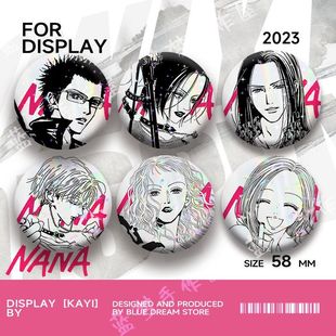 Nana Another Me in the World Osaki Nana Komatsu Nana Rui Qiao Lela Tinplate Laser Badge