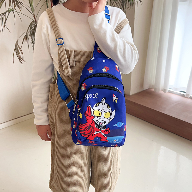 New children's chest bags with trendy and cool prints, single-shoulder bags, perfect for boys' casual outings, and wholesale crossbody bags undefined