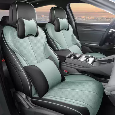 Modelə uyğun (Original) oturacaq örtükləri L DMI/EV car seat cushions, and specialized - ice-amber-green-deluxe-edition-note-the-model-year-front-row-fully-covered-rear-row-partially-covered