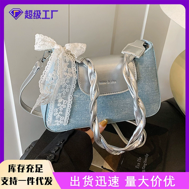 Женская сумка через плечо, подмышечная сумка, летняя новинка 2025 года, простая повседневная сумка для работы и поездок на работу