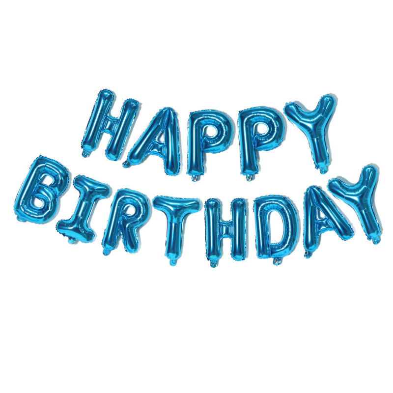 SKU-07-16寸仿美生日快乐蓝色