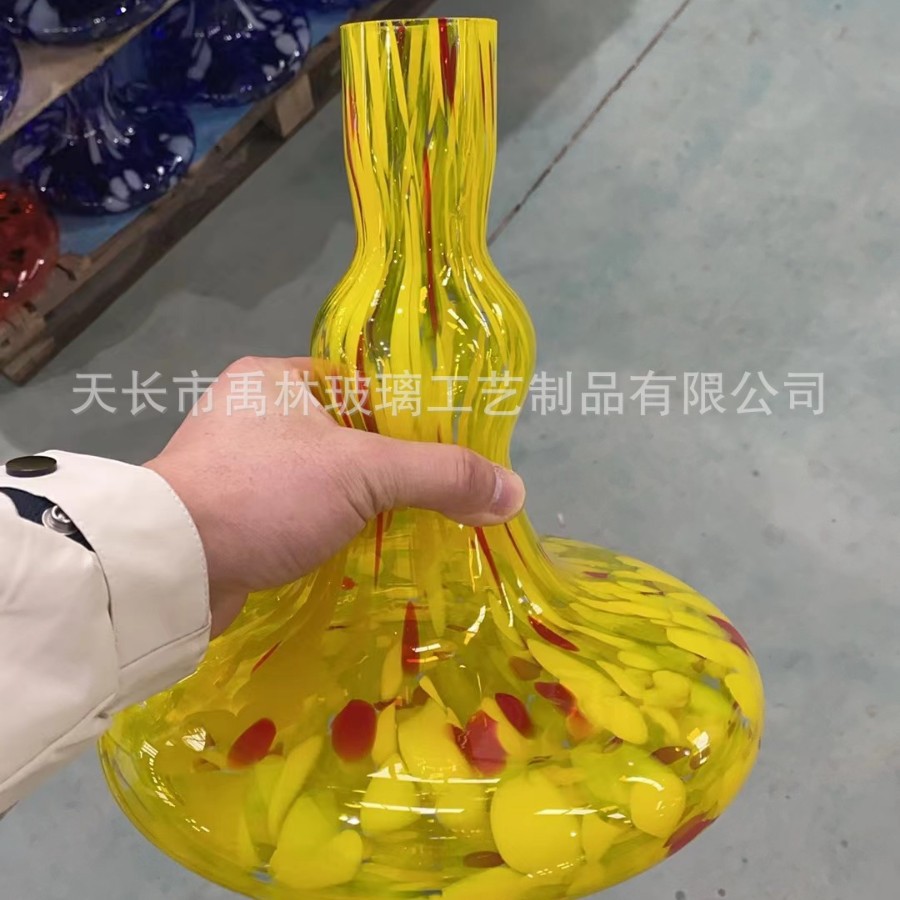 出欧洲中东非洲人工吹制彩点混色水烟瓶水烟壶水烟袋水烟枪HOOKAH