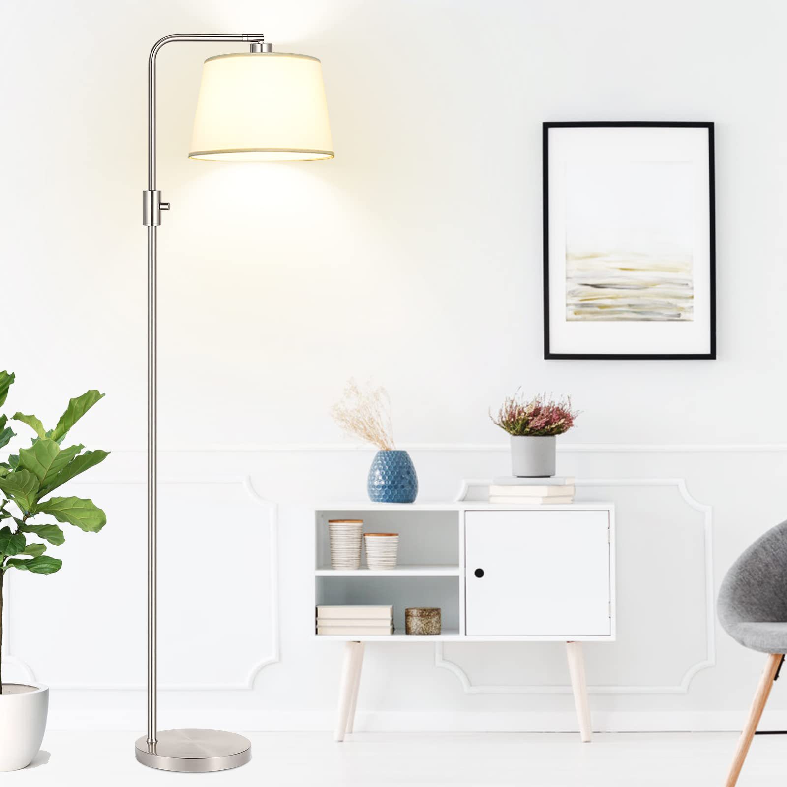 브러시드 니켈 리넨 갓